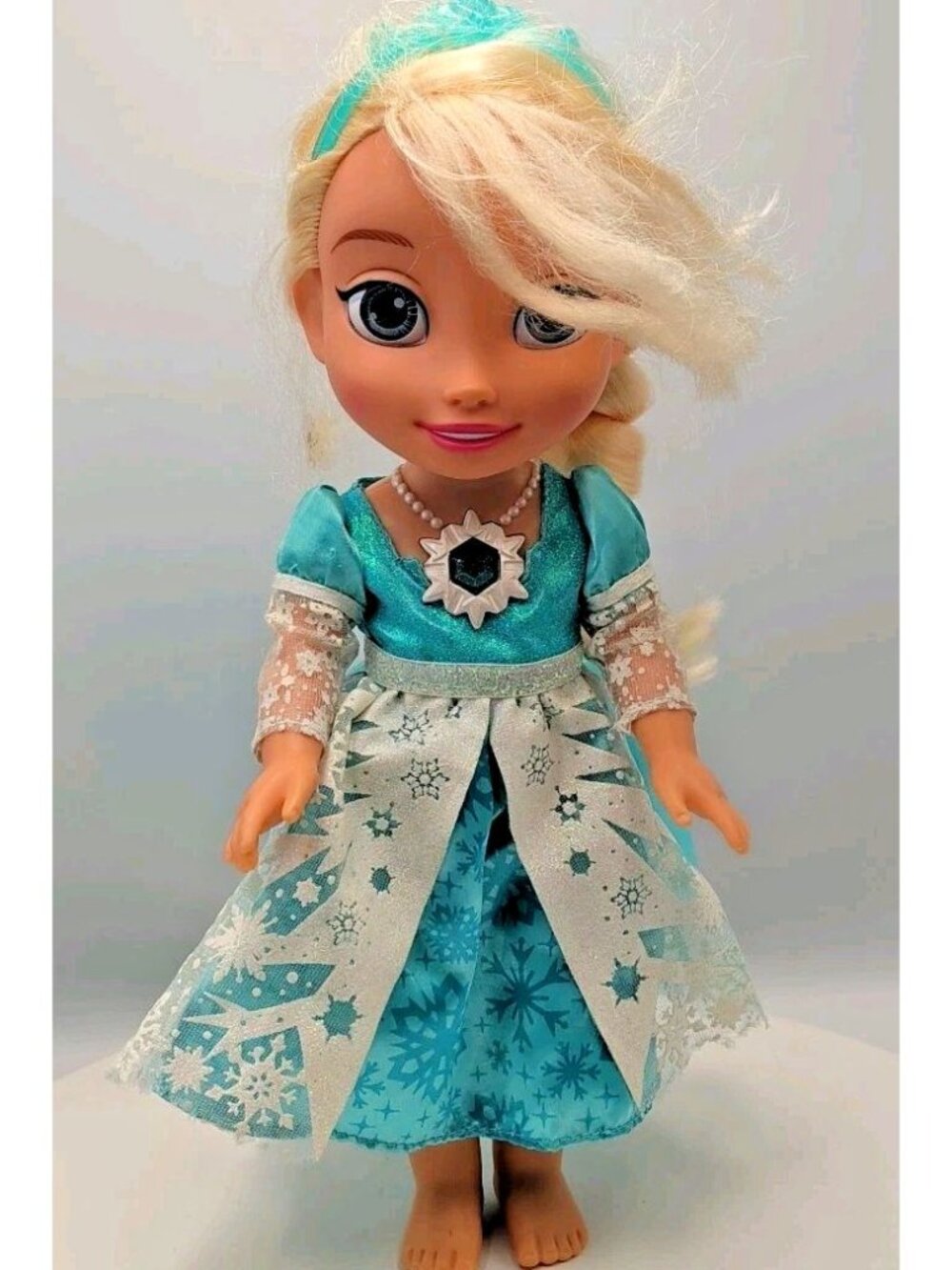 Disney Frozen Snow Glow Elsa Light Up Singing let it go Doll WORKS Jakks AC